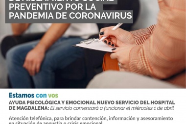 AYUDA Y CONTENCIÓN PSICOLÓGICA EN MAGDALENA