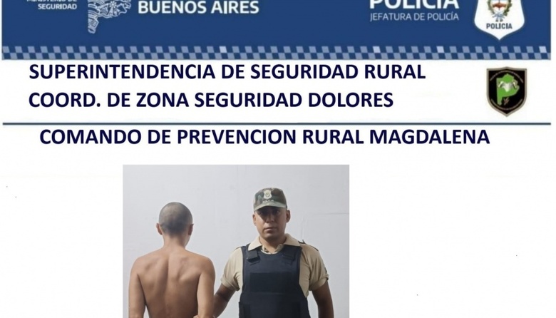 Detención por posesión de armas y vestimenta robada