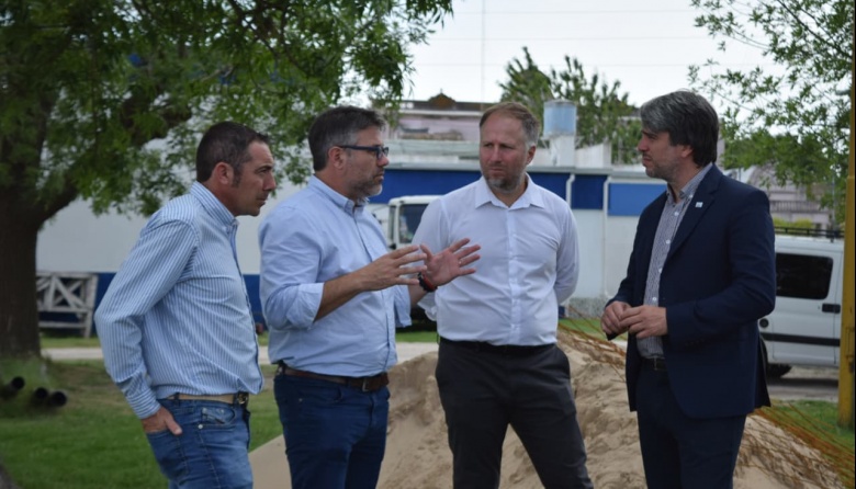 Hourcade y ABSA supervisaron obras clave para mejorar el servicio de agua en Atalaya