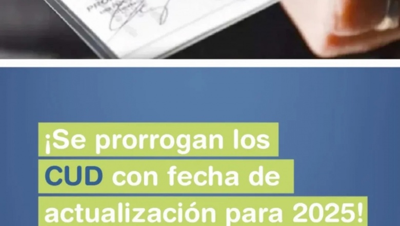 Prórroga de un año para los Certificados Únicos de Discapacidad (CUD)