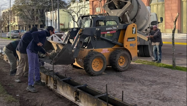 Comenzaron las obras de renovación en la plaza San Martín