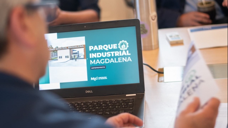 Hourcade presentó el anteproyecto para un nuevo Parque Industrial en Magdalena