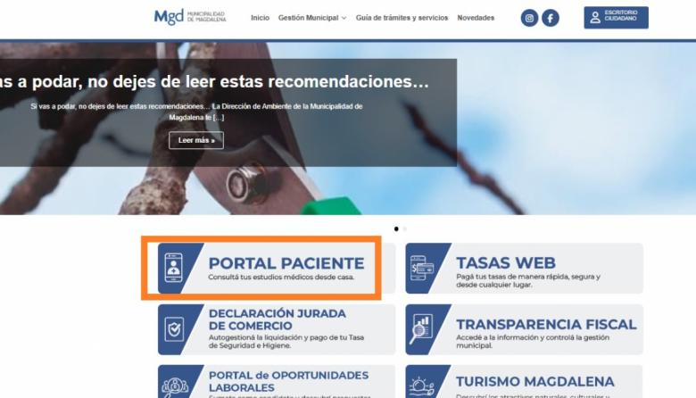 El Hospital de Magdalena y la Unidad Sanitaria de Bavio incorporaron un Portal de Pacientes para diagnóstico por imágenes
