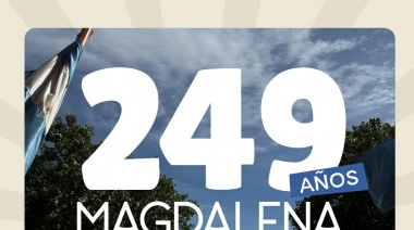 El acto por el 249º Aniversario de Magdalena se realizará el lunes a las 17 horas