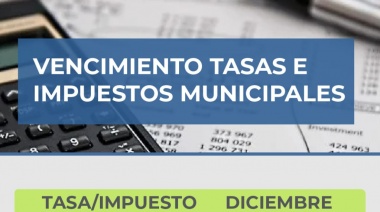 La Municipalidad de Magdalena publicó el cronograma de vencimientos de tasas para diciembre