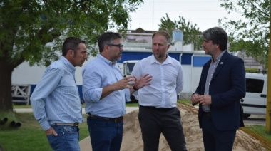 Hourcade y ABSA supervisaron obras clave para mejorar el servicio de agua en Atalaya