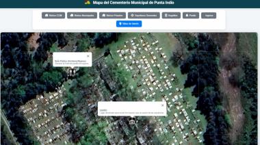 Punta Indio lanzó un buscador digital para ubicar a personas en el cementerio municipal