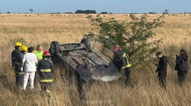Salida preventiva de bomberos por vuelco vehicular en Ruta 36