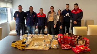 Bomberos recibieron una donación de Nestlé para fortalecer su tarea diaria