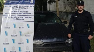 Operativo cerrojo en Magdalena: recuperaron un auto robado y detuvieron a tres sospechosos