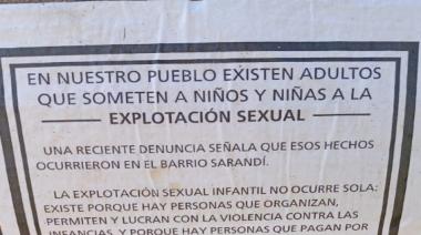 Cartel anónimo en Punta del Indio generó preocupación entre los vecinos