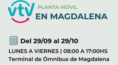 La Planta Móvil de VTV atenderá en Magdalena hasta el 29 de octubre