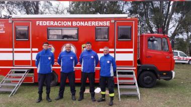 Bomberos de Magdalena participaron de una práctica de la Brigada USAR en Burzaco