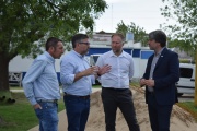 Hourcade y ABSA supervisaron obras clave para mejorar el servicio de agua en Atalaya