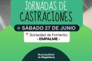 Habrá una nueva jornada gratuita de castraciones en Empalme