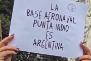 Más de 400 vecinos de Punta Indio se movilizaron en defensa de la Base Aeronaval