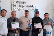 Hourcade recibió a los campeones provinciales intermunicipales de bochas de Magdalena