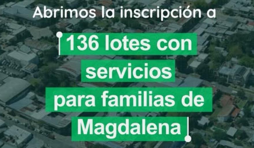 Se abrió la inscripción para acceder a 136 lotes con infraestructura en Magdalena, Vieytes y Atalaya